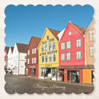 Bergen, armazéns e compradas da Noruega