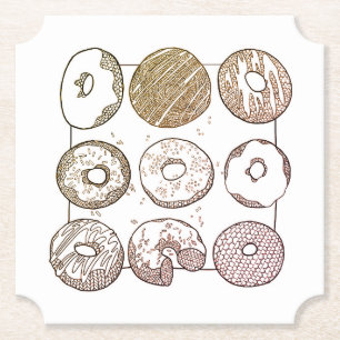 Porta-copo De Papel Bibelines de Donuts em Papel para Copos
