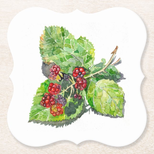 Porta-copo De Papel BlackBerry (Frente)