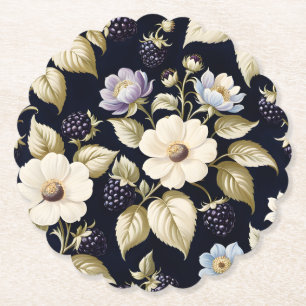 Porta-copo De Papel Blackberry & Blooms