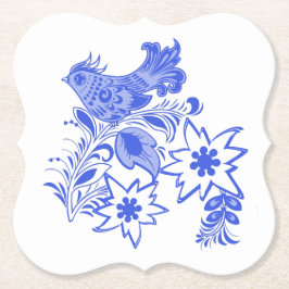 Porta-copo De Papel Blue Bird e Edelweiss