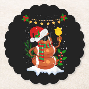 Porta-copo De Papel Bola de futebol Boneco de neve Papai Noel Chapéu F