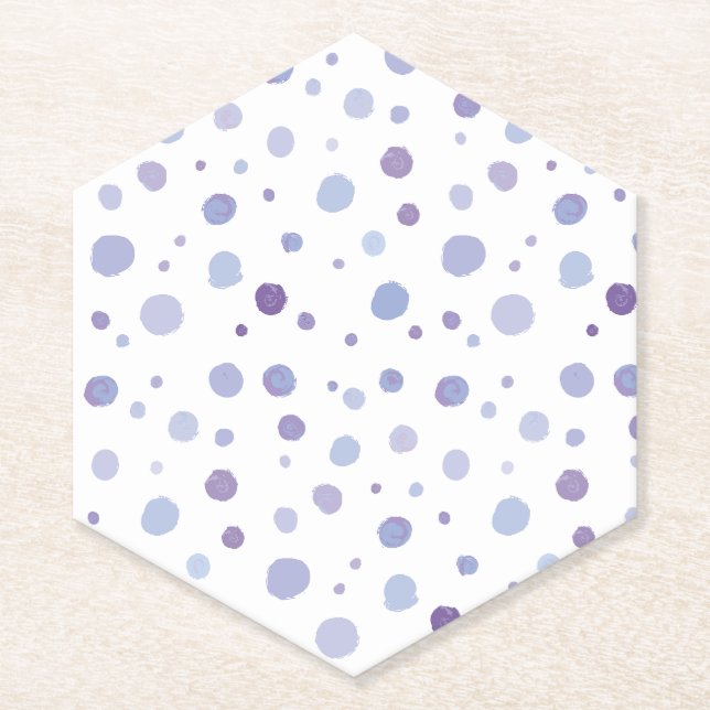 Porta-copo De Papel bolinhas pintadas à mão (Frente)