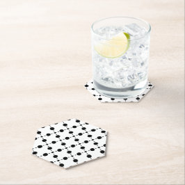 Porta-copo De Papel Bolinhas Pretas, Padrão de Bolinhas, Pontos, Ponto