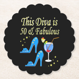 PORTA-COPO DE PAPEL BONITA DESIGN DE ANIVERSÁRIO DE 50 ANOS