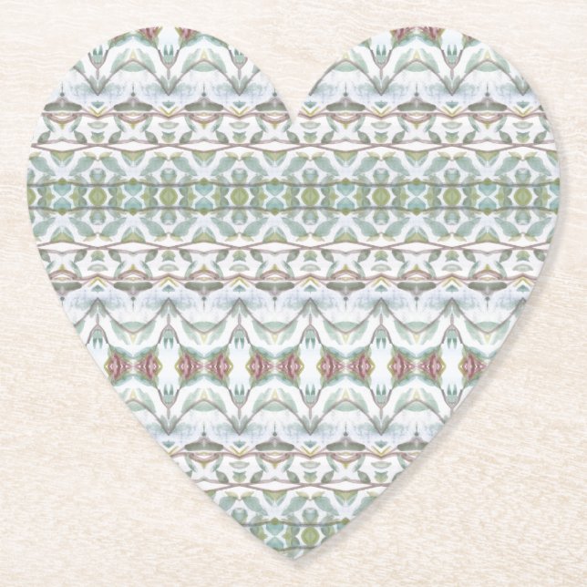 Porta-copo De Papel Bonito Coração (Frente)