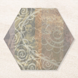 Porta-copo De Papel Bonito estilo estético marrom