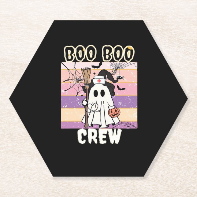 Porta-copo De Papel Boo Boo Crew Halloween Enfermeira Fantasma Essenci (Frente)