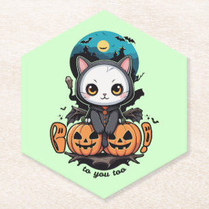 Porta-copo De Papel Boo para você também Gatos de Gato Bonito e Pump