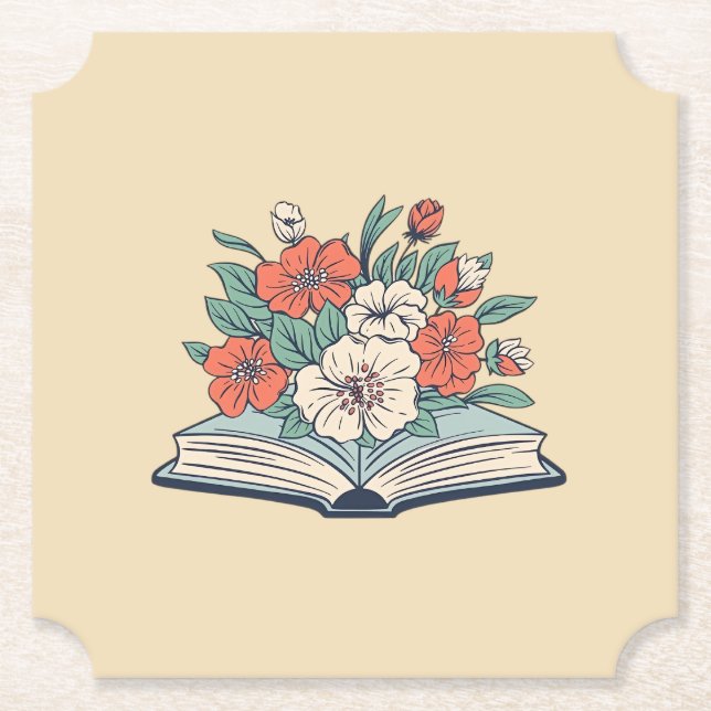 Porta-copo De Papel Book Paper Coaster (Frente)