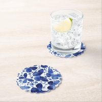 Borboletas Aquarela Azul Indigo