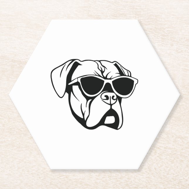 Porta-copo De Papel Boxer Dog (Frente)