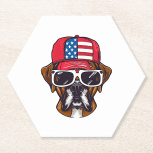 Porta-copo De Papel Boxer Dog USA