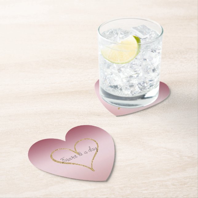 Porta-copo De Papel Brilhante Ombro Rosa Brilhante Dourado Amor para S (Insitu)