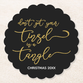 Porta-copo De Papel Brilho Dourado ouropel Tangled
