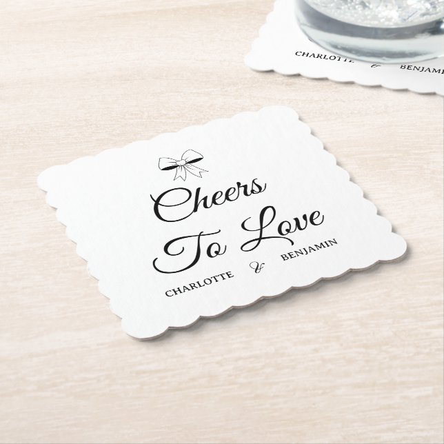 Porta-copo De Papel Brindemos ao Amor Script Borgonha Arco Casamento (Angular)