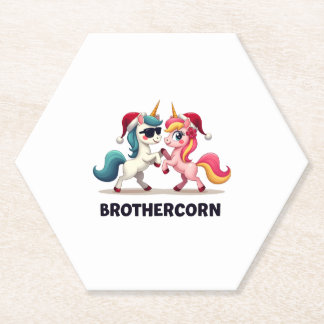 Porta-copo De Papel Brother-corn Unicorn Matching Family Pajama Christ