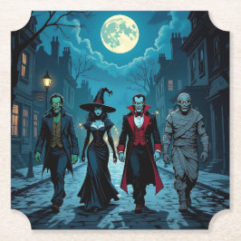 Porta-copo De Papel Bruxa, Vampiro, Drácula e Festa Múmia do Halloween