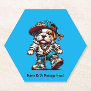 Porta-copo De Papel Bule de Criança Personalizado com Cachorrinho Bull