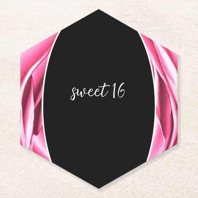 Porta-copo De Papel Bule de Rosa Rosa de Papel (Frente)