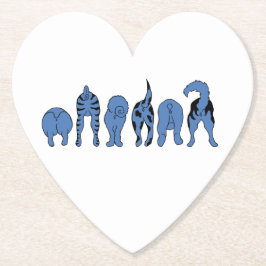 Porta-copo De Papel Bumbuns de Cachorro Azul