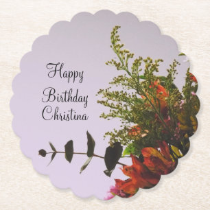 Porta-copo De Papel Buquê de Aniversário