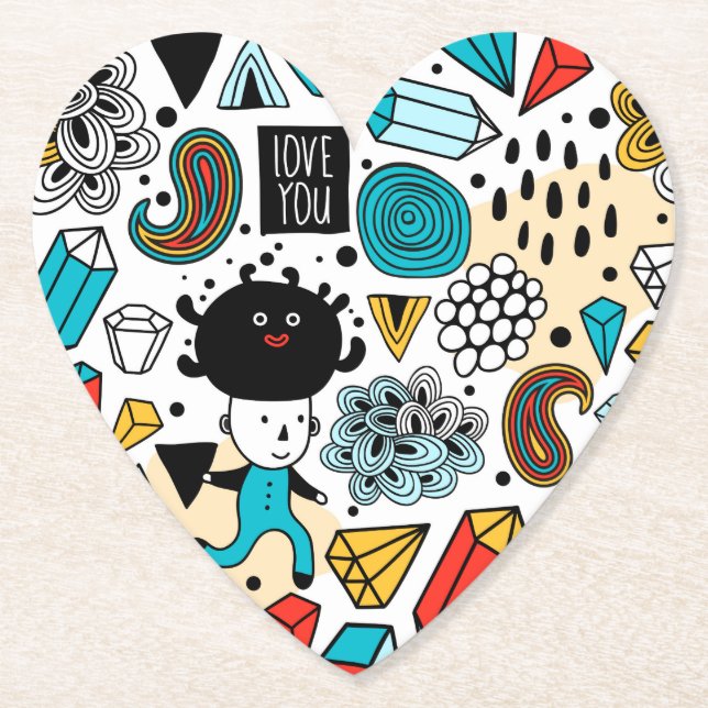 Porta-copo De Papel Cabeça louca (Frente)