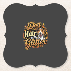Porta-copo De Papel Cabelo de Cachorro é Meu Glitter Amante de Cachorr