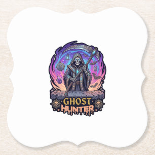 Porta-copo De Papel Caçador de Fantasmas Ceifador Esqueleto Foice Roxo