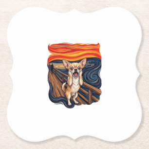 Porta-copo De Papel Cachorro Chihuahua Gritando Grito Ponte_1
