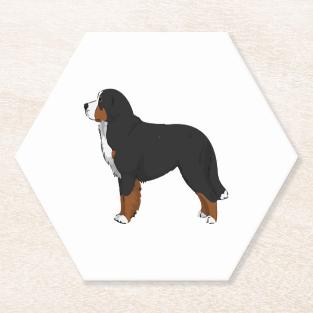 Porta-copo De Papel Cachorro da Montanha Bernese (Frente)
