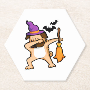 Porta-copo De Papel Cachorro de Dabbing Halloween