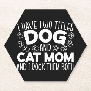 Porta-copo De Papel Cachorro E Gato Mãe Dia de as mães Melhor Mãe De T