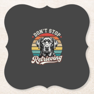 Porta-copo De Papel Cachorro Labrador Retro Não Para de Buscar