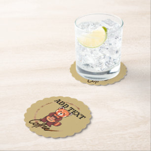 Porta-copo De Papel Cachorro vermelho pantanoso café Nome do Compro pe