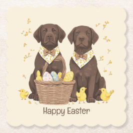 Porta-copo De Papel Cachorros Labrador Retriever Chocolate Feliz Pásco