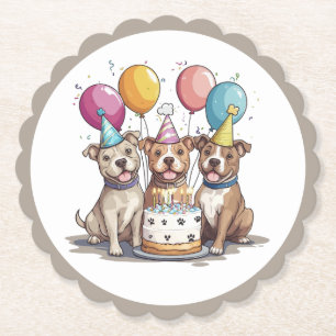 Porta-copo De Papel Cachorros-Touro de Aniversário