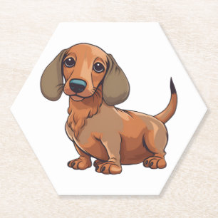 Porta-copo De Papel Cachshund Dog Cute