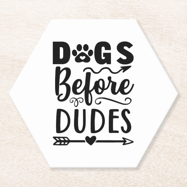 Porta-copo De Papel Cães antes dos Dudos (Frente)