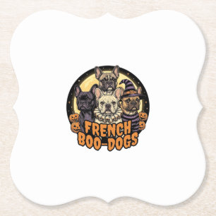 Porta-copo De Papel Cães de Boo Franceses Design de Bulldog Francês de