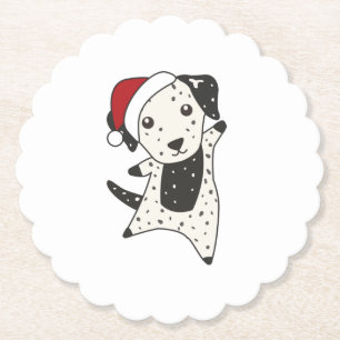 Porta-copo De Papel Cães de Natal Dalmáticos Cães de inverno Cães de i