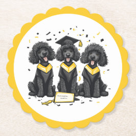 Porta-copo De Papel Cães Poodle Padrão De Graduação