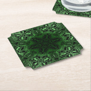 Porta-copo De Papel Caleidoscópio verde