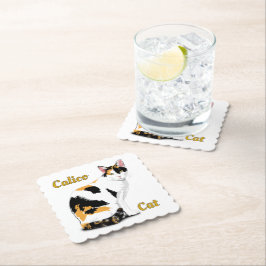 Porta-copo De Papel Calico Cat Personalizado