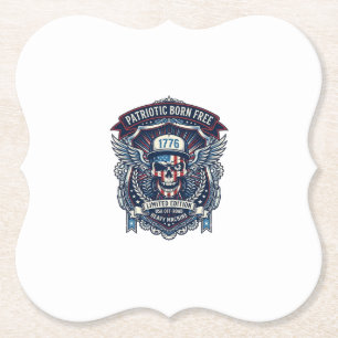 Porta-copo De Papel Caminhão Monstro Patriótico 1776 Off Road Skull Pe