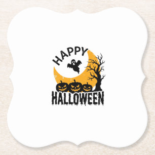 Porta-copo De Papel Camisa de Abóbora de Fantasma Feliz do Halloween V