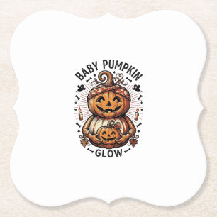 Porta-copo De Papel Camisa de Abóbora de Gravidez Vintage Halloween Ba