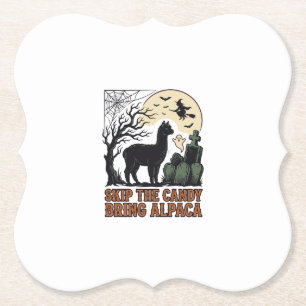 Porta-copo De Papel Camisa de Alpaca de Halloween Fofa Espantosa Vinta