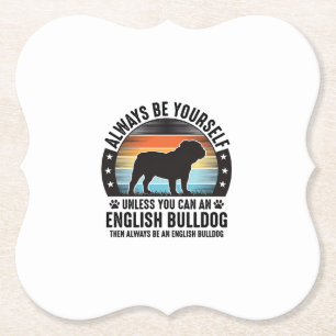 Porta-copo De Papel Camisa de Amante de Cachorro Vintage Sunset Englis