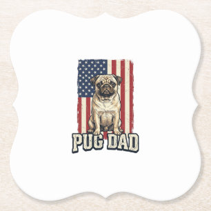 Porta-copo De Papel Camisa de cachorro com gravação vintage patriótica
